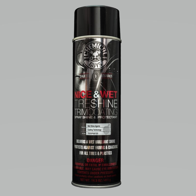 Load image into Gallery viewer, Chemical Guys Nice &amp; Wet Tire Shine Protective Coating for Rubber/Plastic (Aerosol)
