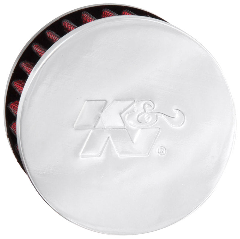 Load image into Gallery viewer, K&amp;N .5in Flange ID x 3in OD x 3.25in H Rubber Base Crankcase Vent Filter
