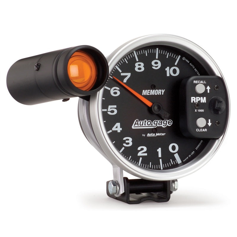 Load image into Gallery viewer, Autometer 5 inch 10K RPM w/ Monster Shift Lite / Memory Pedestal Tachometer
