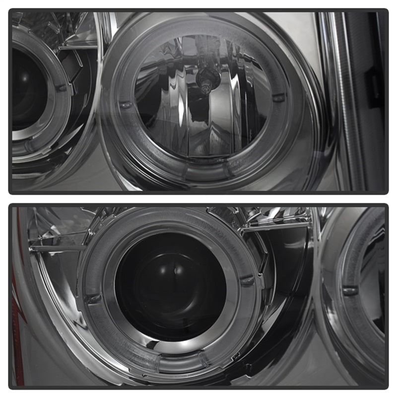 Load image into Gallery viewer, Spyder Jeep Grand Cherokee 05-07 Projector Headlights LED Halo LED Smke PRO-YD-JGC05-HL-SMC
