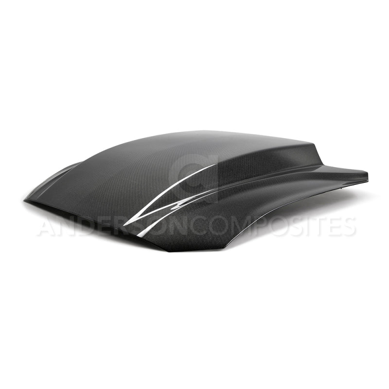 Load image into Gallery viewer, Anderson Composites 2018 Ford Mustang Double Sided Type-CJ 4in Carbon Fiber Cowl Hood
