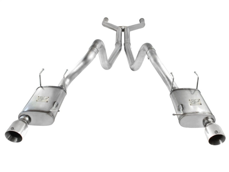 Load image into Gallery viewer, aFe MACHForce XP Cat-Back Exhaust 3in SS w/ Polished Tips 11-14 Ford Mustang GT V8 5.0L
