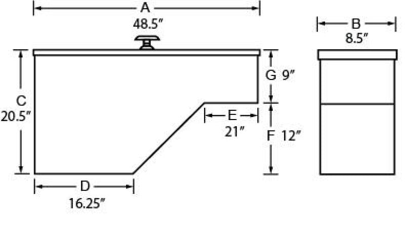 Load image into Gallery viewer, Tradesman Steel Fender Well Truck Tool Box - Black
