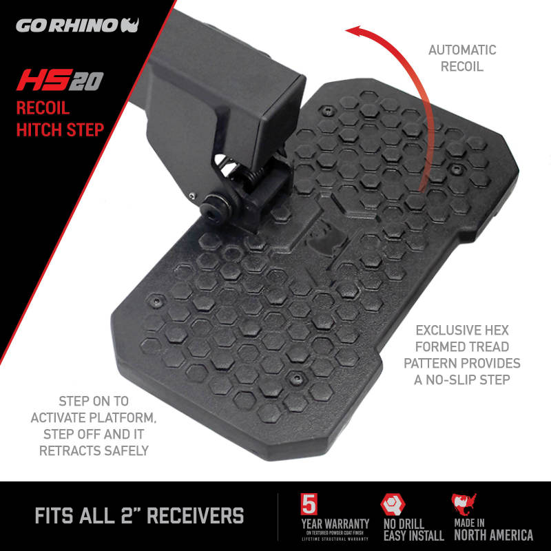 Load image into Gallery viewer, Go Rhino HS-20 Hitch Bumper Step
