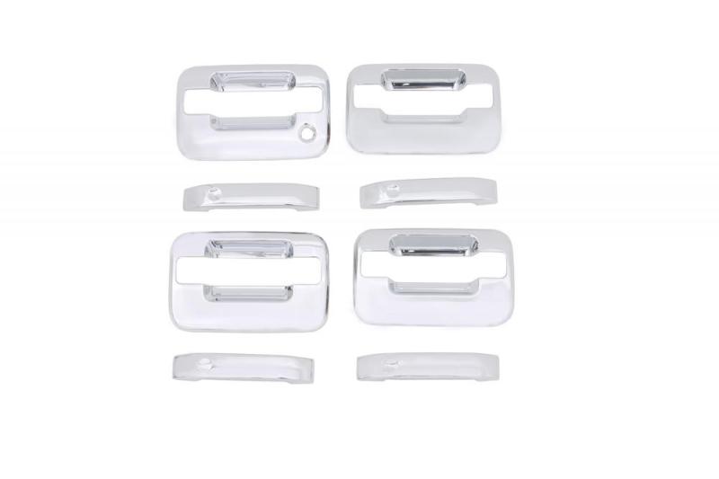 Load image into Gallery viewer, AVS 04-14 Ford F-150 (No Keypad/Passenger Keyhole) Door Handle Covers (4 Door) 8pc Set - Chrome
