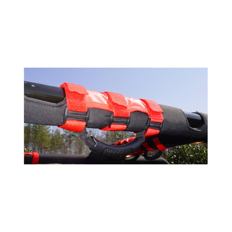 Load image into Gallery viewer, Rugged Ridge Ultimate Grab Handles Red 55-20 CJ/Jeep Wrangler /JT
