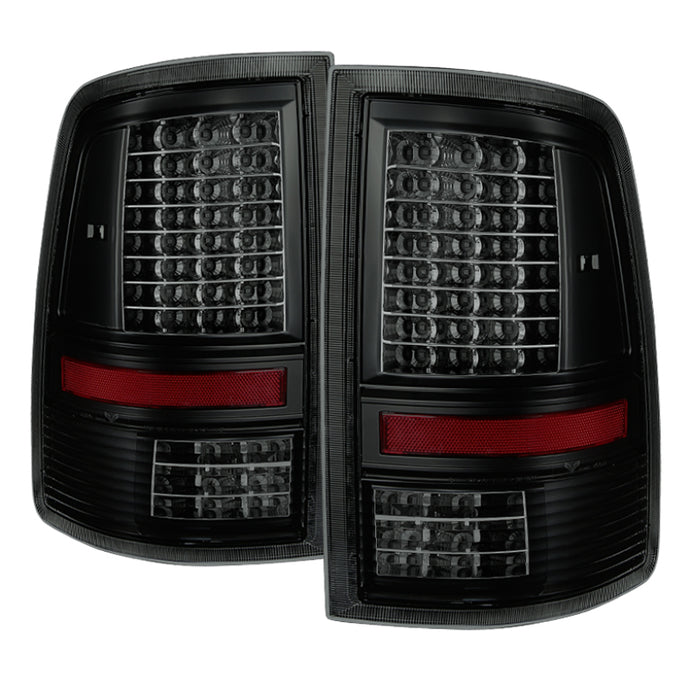 xTune Dodge Ram 1500 09-14 LED Tail Lights Incandescent Model Black Smoke ALT-JH-DR09-LED-G2-BSM