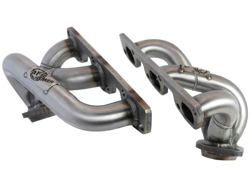 Load image into Gallery viewer, aFe Twisted Steel Header SS-409 HDR Jeep Wrangler JK 07-11 V6 3.8L
