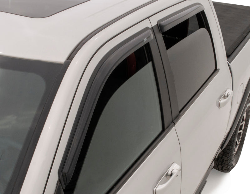Load image into Gallery viewer, AVS 2019 RAM 1500 Crew Cab Ventvisor Outside Mount Front &amp; Rear Window Deflectors 4pc - Smoke
