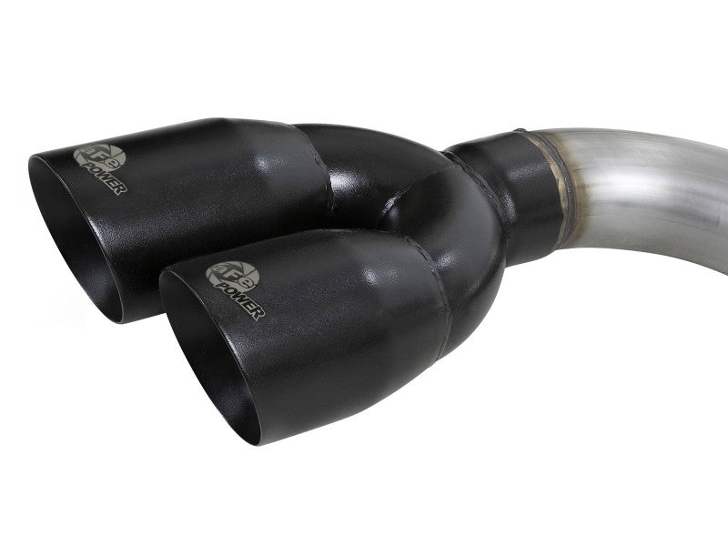 Load image into Gallery viewer, aFe Rebel XD Series 3in 304SS DPF-Back 20-21 GM Trucks L6-3.0L (td) LM2 - Dual Black Tip
