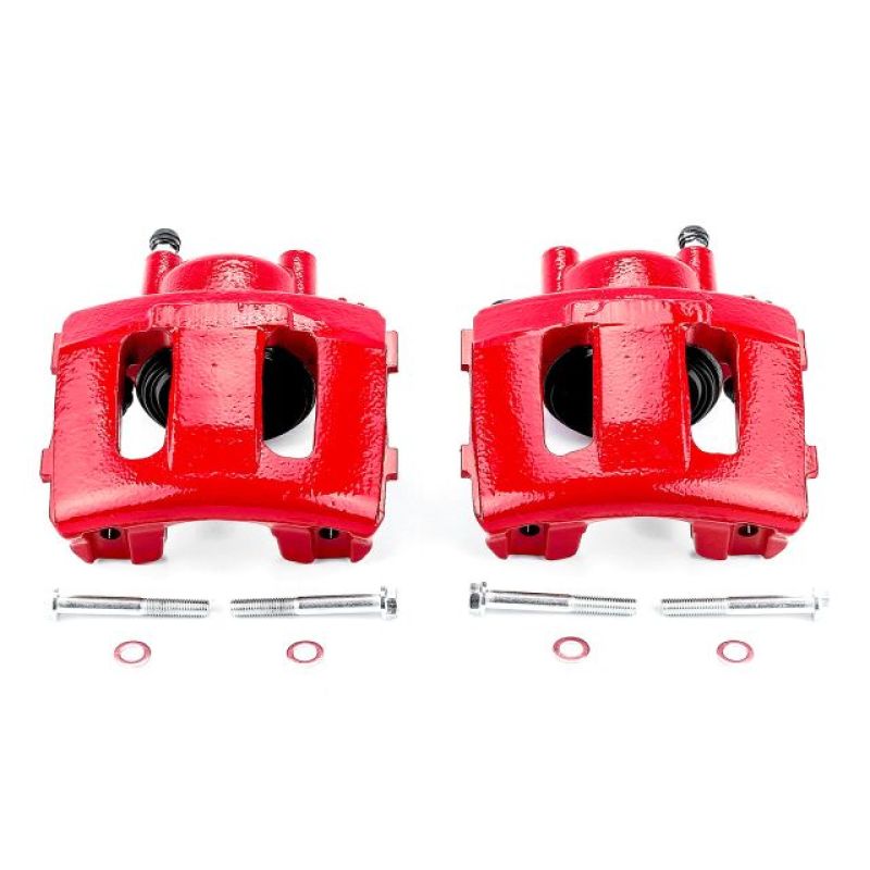 Load image into Gallery viewer, Power Stop 90-01 Jeep Cherokee Front Red Calipers w/o Brackets - Pair

