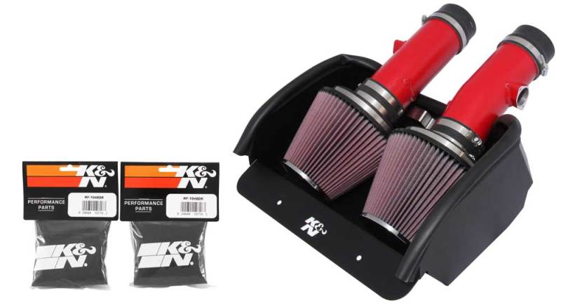 Load image into Gallery viewer, K&amp;N 08 Dodge Viper 8.4L-V10 Red Typhoon Short Ram Intake
