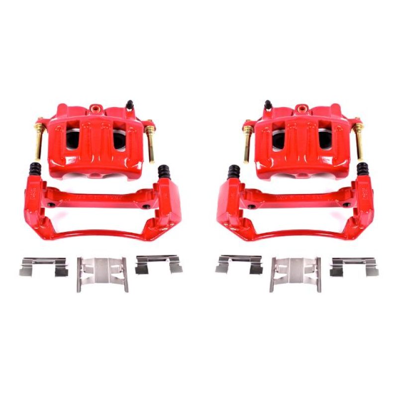 Load image into Gallery viewer, Power Stop 99-03 Ford F-150 Front Red Calipers w/Brackets - Pair
