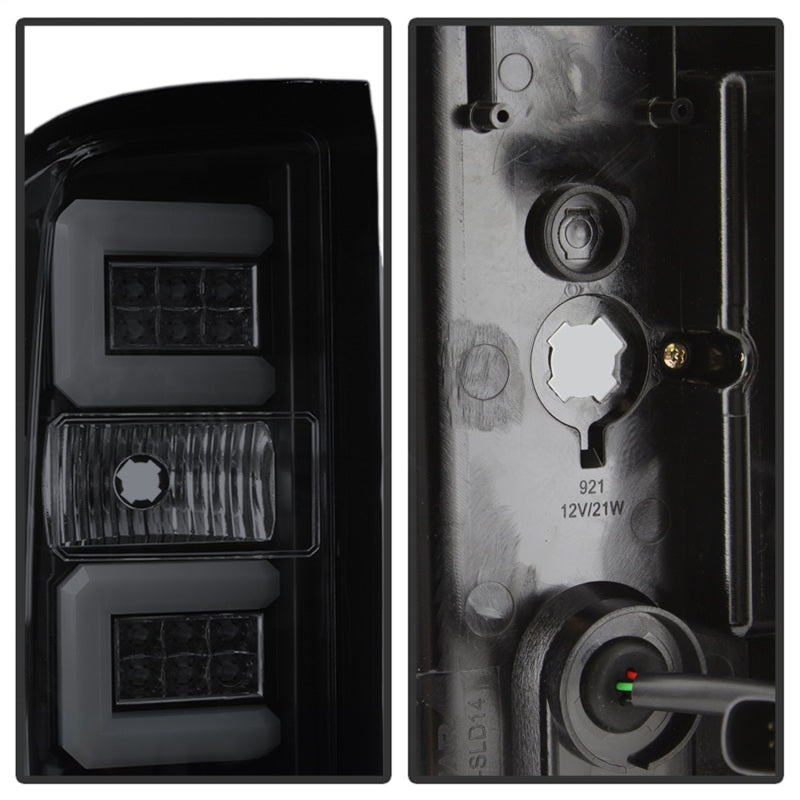 Load image into Gallery viewer, Spyder Chevy Silverado 16-17 Light Bar LED Tail Lights - Black Smoke ALT-YD-CS16-LED-BSM
