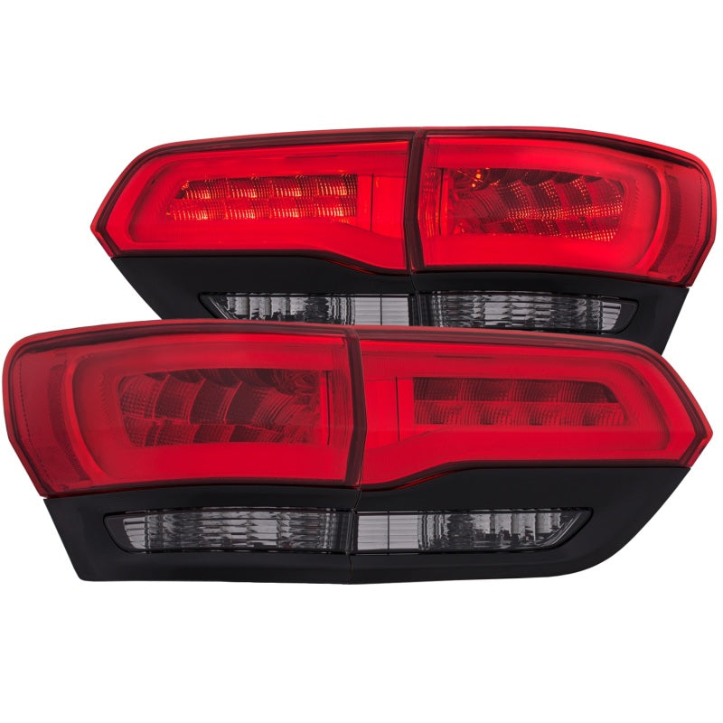 Load image into Gallery viewer, ANZO 2014-2016 Jeep Grand Cherokee LED Taillights Red/Smoke
