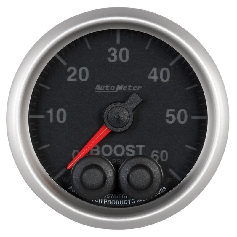 Load image into Gallery viewer, Autometer Elite 52mm 0-60 PSI Boost Peak &amp; Warn w/ Electronic Control Gauge
