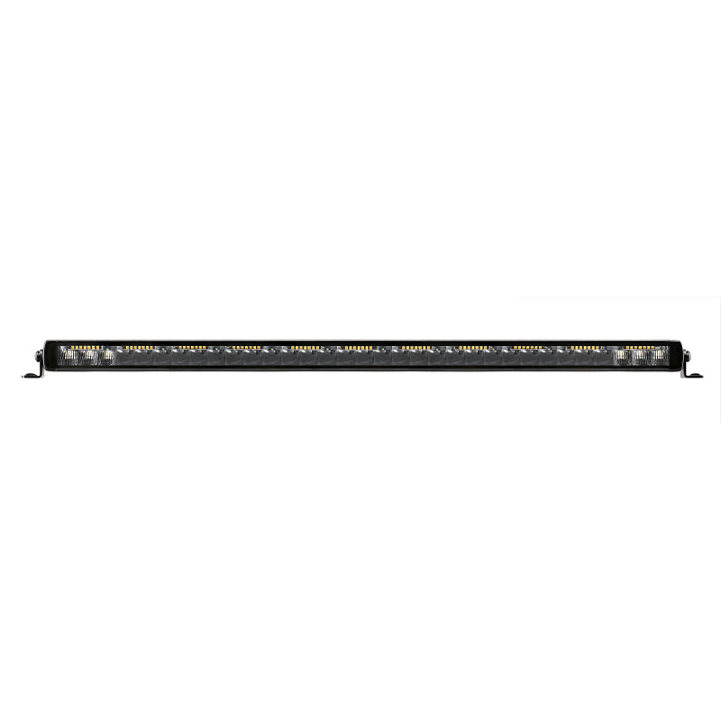 Load image into Gallery viewer, Go Rhino Xplor Blackout Combo Series Sgl Row LED Light Bar w/Amber (Side/Track Mount) 31.5in. - Blk
