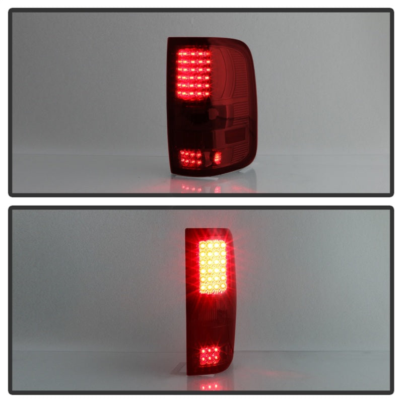 Load image into Gallery viewer, xTune Ford F150 Styleside 04-08 LED Tail Lights Red Clear ALT-ON-FF15004-LED-RC
