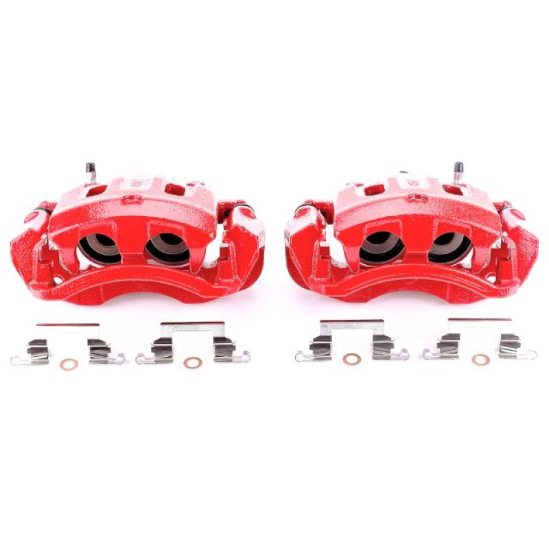 Load image into Gallery viewer, Power Stop 00-05 Ford Excursion Rear Red Calipers w/Brackets - Pair
