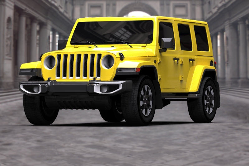 Load image into Gallery viewer, Rally Armor 18-22 Jeep JL Wrangler Black UR Mud Flap w/ Red Logo
