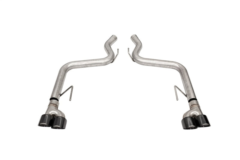 Load image into Gallery viewer, Corsa 2018-2023 Ford Mustang GT Black 3.0in PVD AxleBack Exhaust w/4.0in Quad Pro Tips
