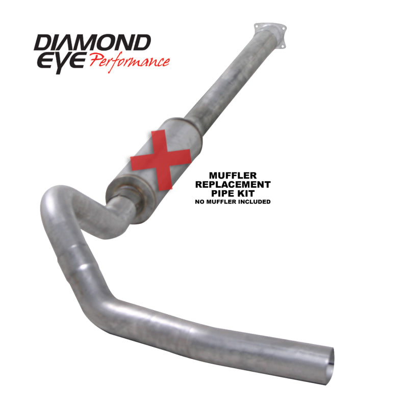 Load image into Gallery viewer, Diamond Eye KIT 4in Catback MFLR RPLCMENT PIPE Single AL: 01-05 CHEVY/GMC 6.6L 2500/3500
