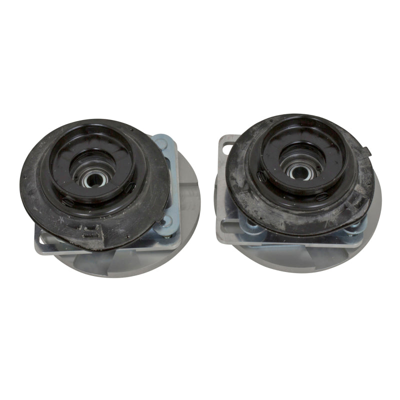 Load image into Gallery viewer, BBK 05-14 Mustang Caster Camber Plate Kit - Silver Anodized Finish
