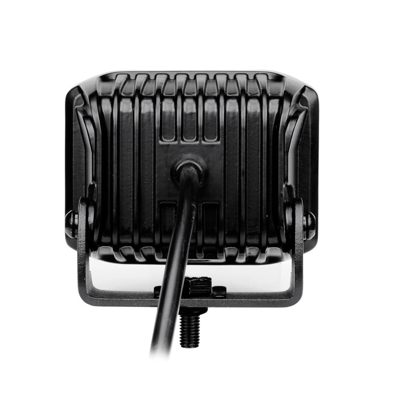 Load image into Gallery viewer, Go Rhino Xplor Blackout Series Cube LED Sideline Spot Light Kit (Surface Mount) 4x3 - Blk (Pair)
