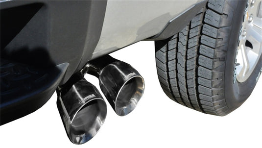 Corsa 14-19 GMC Sierra/Chevy Silv 1500 Reg. Cab/Long Bed 5.3L V8 Polished  Single Side CB Exhaust