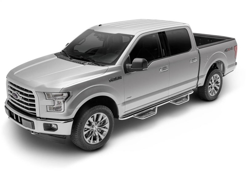 Load image into Gallery viewer, N-Fab Podium SS 09-14 Ford F-150/Raptor/Lobo SuperCrew - Polished Stainless - 3in
