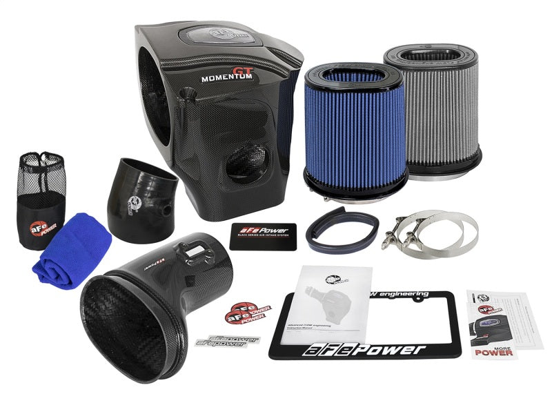 Load image into Gallery viewer, aFe Momentum GT Black Series Carbon Fiber CAIS 15-16 Dodge Challenger SRT Hellcat V8-6.2L (sc)

