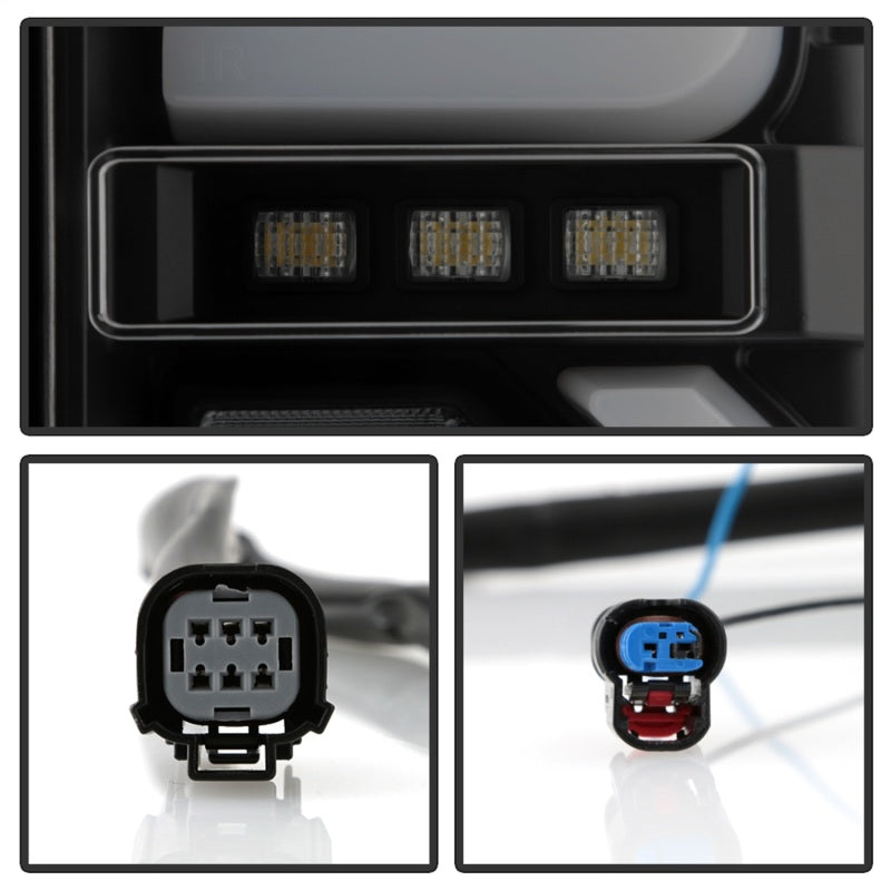 Load image into Gallery viewer, Spyder GMC Sierra 19-20 Incandescent Bulb Model Only LED Tail Lights-Black Smoke ALT-YD-GS19-LED-BSM
