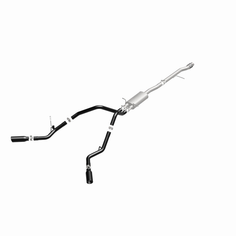Load image into Gallery viewer, MagnaFlow SYS Cat-Back 3.5in Black Dual Split Rear Tips 14-15 Chevy Silverado/GMC Sierra 4.3L-5.3L
