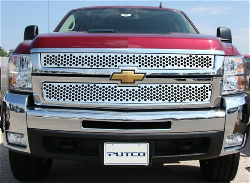Load image into Gallery viewer, Putco 07-10 Chevrolet Silverado HD Punch Stainless Steel Grilles
