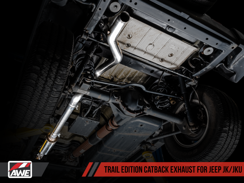 Load image into Gallery viewer, AWE Tuning 07-18 Jeep Wrangler JK/JKU 3.6L Trail Edition Cat-Back Exhaust
