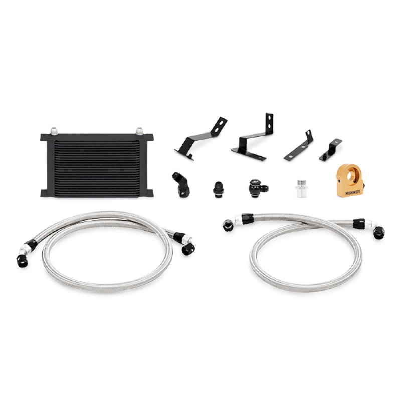 Load image into Gallery viewer, Mishimoto 2016+ Chevy Camaro Oil Cooler Kit w/ Thermostat - Black
