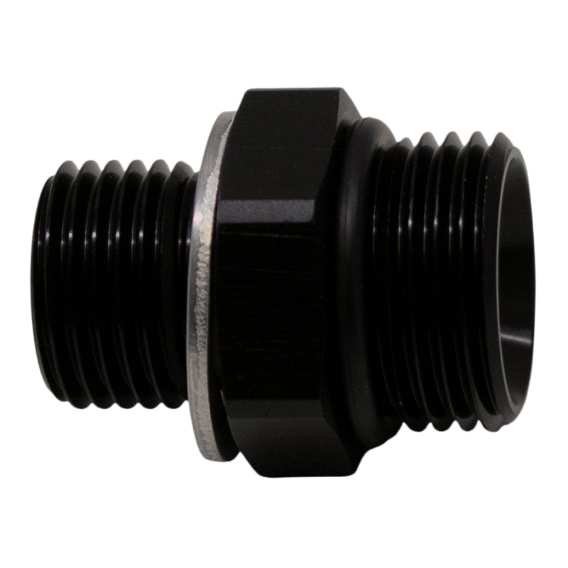 Load image into Gallery viewer, DeatschWerks 8AN ORB Male to M16 X 1.5 Metric Male (Incl O-Ring and Washer) - Anodized Matte Black
