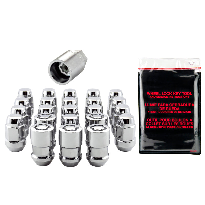 Load image into Gallery viewer, McGard Jeep Wrangler Install Kit (Cone / Bulge) 1/2-20 / 3/4 Hex / (18 Lug Nuts / 5 Locks) - Chrome
