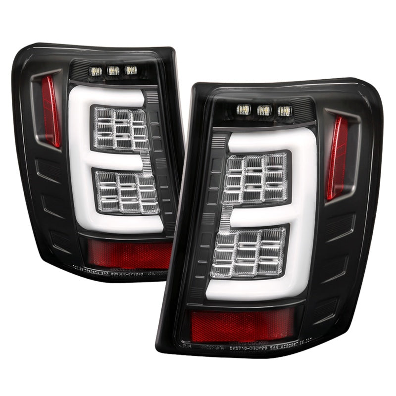 Load image into Gallery viewer, Spyder 99-04 Jeep Grand Cherokee - Light Bar Led Tail Lights - Black - ALT-YD-JGC99V3-BK
