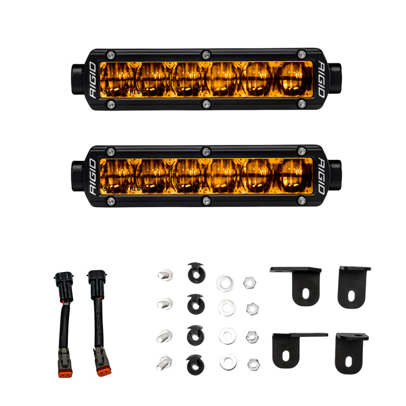 Load image into Gallery viewer, Rigid Industries 2022+ Toyota Tundra 6in SR-Series Selective Yellow Fog Light Kit
