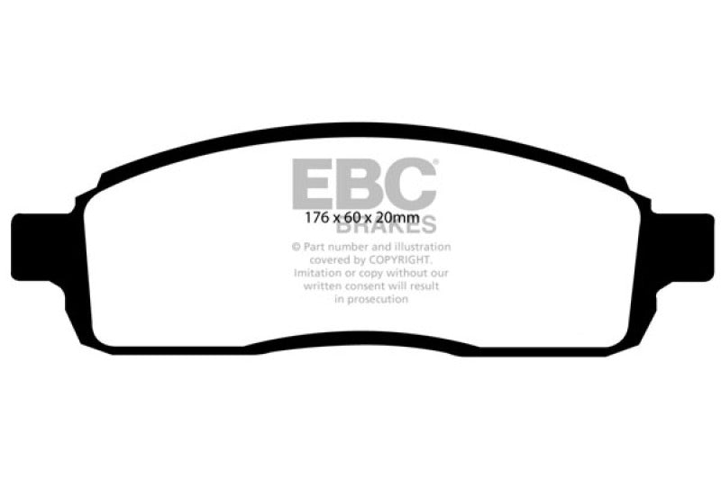 Load image into Gallery viewer, EBC 04 Ford F150 4.2 (2WD) 6 Lug Greenstuff Front Brake Pads
