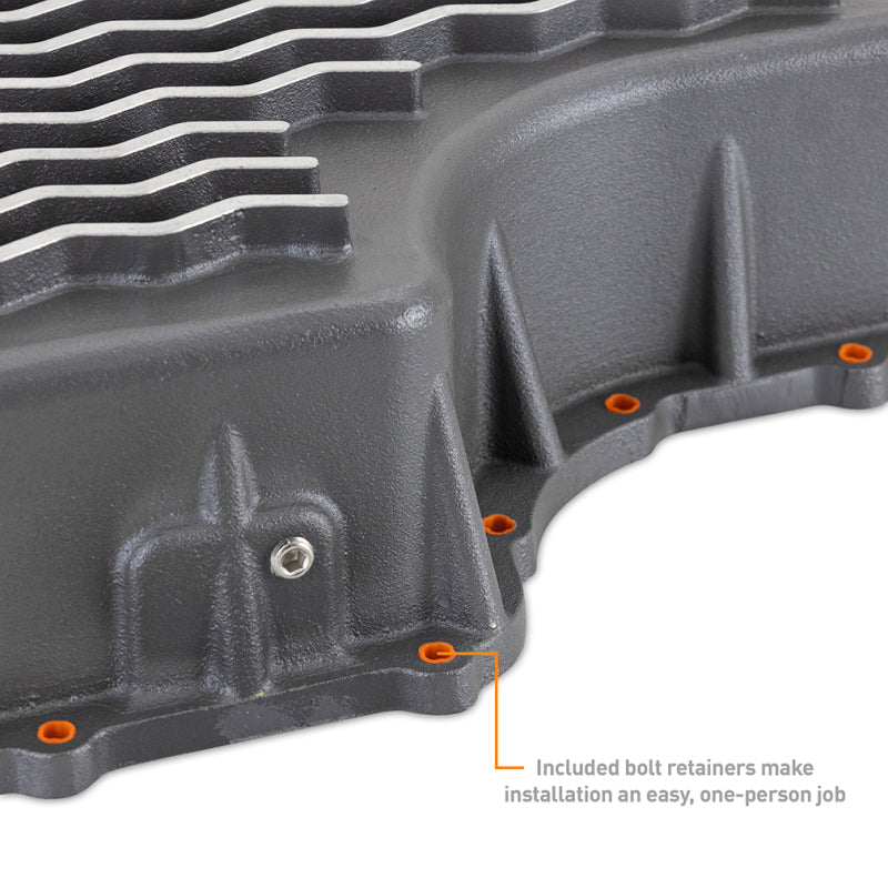 Load image into Gallery viewer, Mishimoto 2011+ Powerstroke 6R140 Transmission Pan - Cast - GR
