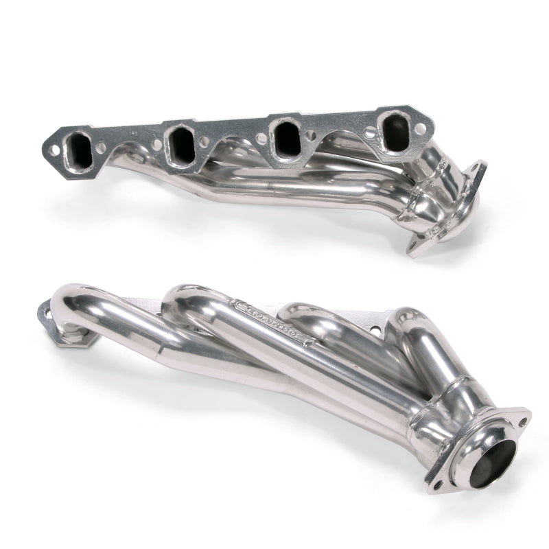 Load image into Gallery viewer, BBK 79-93 Mustang 351 Swap Shorty Unequal Length Exhaust Headers - 1-5/8 Silver Ceramic

