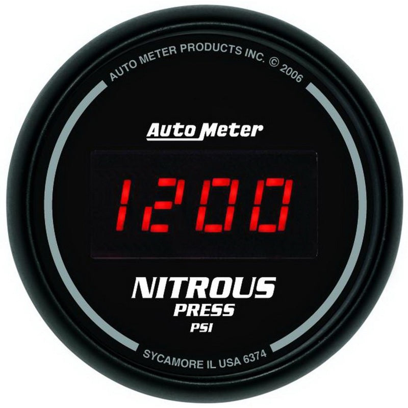 Load image into Gallery viewer, Autometer Z Series 52mm Digital 0-1600 PSI Nitrous Pressure Gauge
