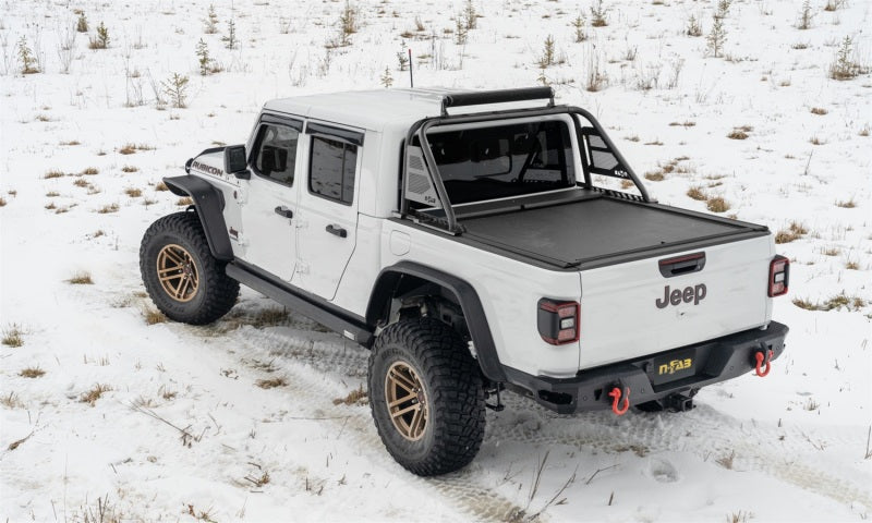 Load image into Gallery viewer, N-Fab ARC Sports Bar 20-22 Jeep Gladiator - Textured Black(Roll-N-Lock Cover Fitment Only)
