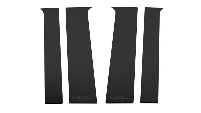 Load image into Gallery viewer, Putco 2020 GMC Sierra HD - GMC Etching - Crew Cab / Dbl Cab (6pcs) Black Platinum Pillar Posts
