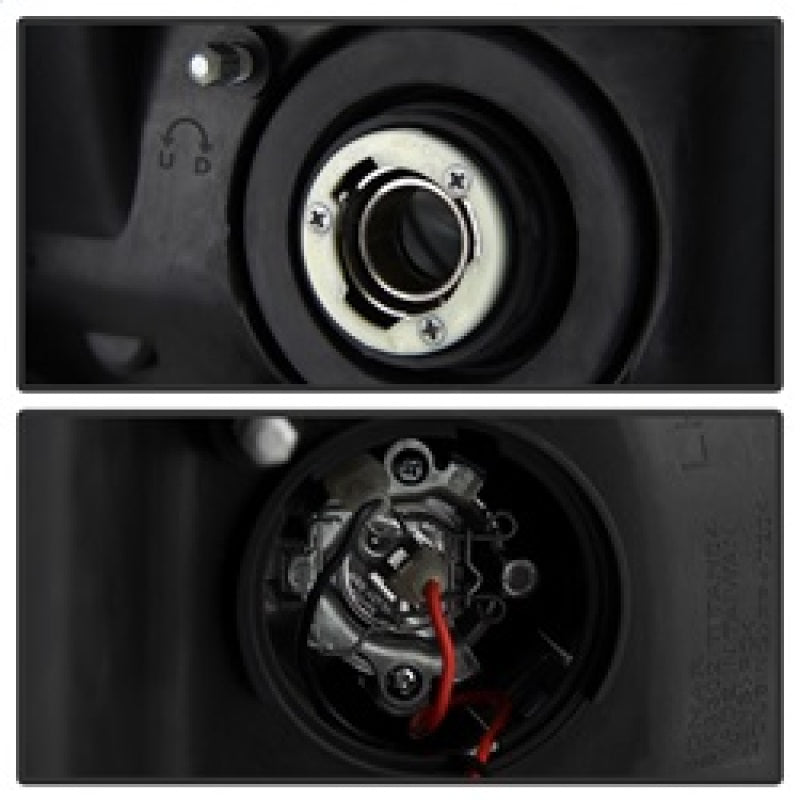 Load image into Gallery viewer, Spyder Nissan Titan 04-14/Armada 04-07 Projector Headlights LED Halo LED Blk PRO-YD-NTI04-HL-BK
