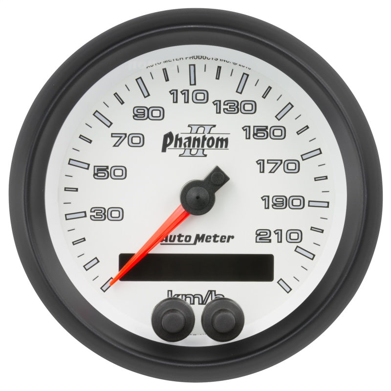 Load image into Gallery viewer, Autometer Phantom II 3-3/8in 0-225KM/H (GPS) Speedometer Gauge
