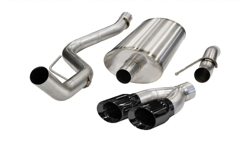 Load image into Gallery viewer, Corsa 2011-2014 Ford F-150 Raptor 6.2L V8 Black Sport Cat-Back Exhaust
