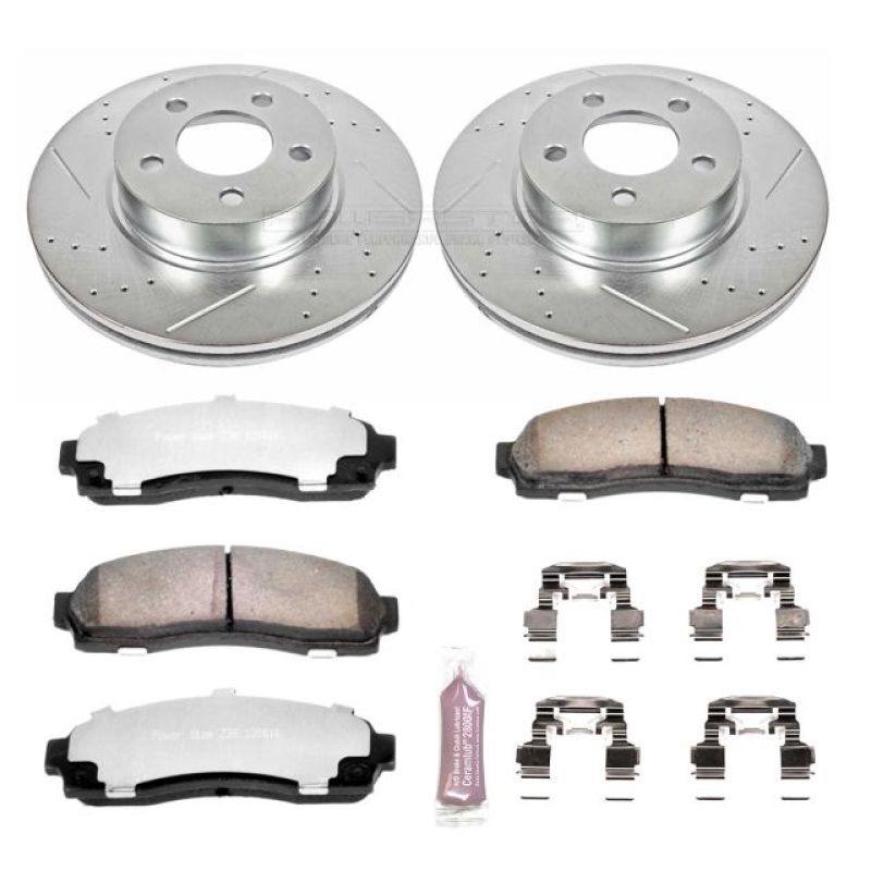 Load image into Gallery viewer, Power Stop 01-03 Ford Explorer Sport Front Z36 Truck &amp; Tow Brake Kit
